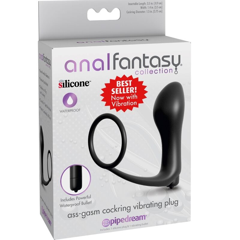 ANAL FANTASY ELITE COLLECTION - PLUG VIBRATEUR ASS-GASM COCKRING - Sensualia