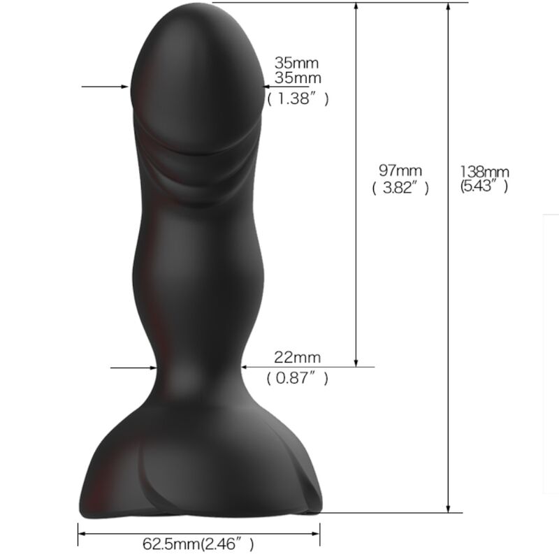 ARMONY - EXTREME A BLOOM VIBRATEUR ROSE ET PLUG ANAL TÉLÉCOMMANDE NOIR - Sensualia