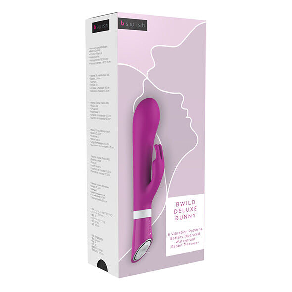B SWISH - BWILD DELUXE BUNNY RABBIT VIBRATEUR FRAMBOISE - Sensualia