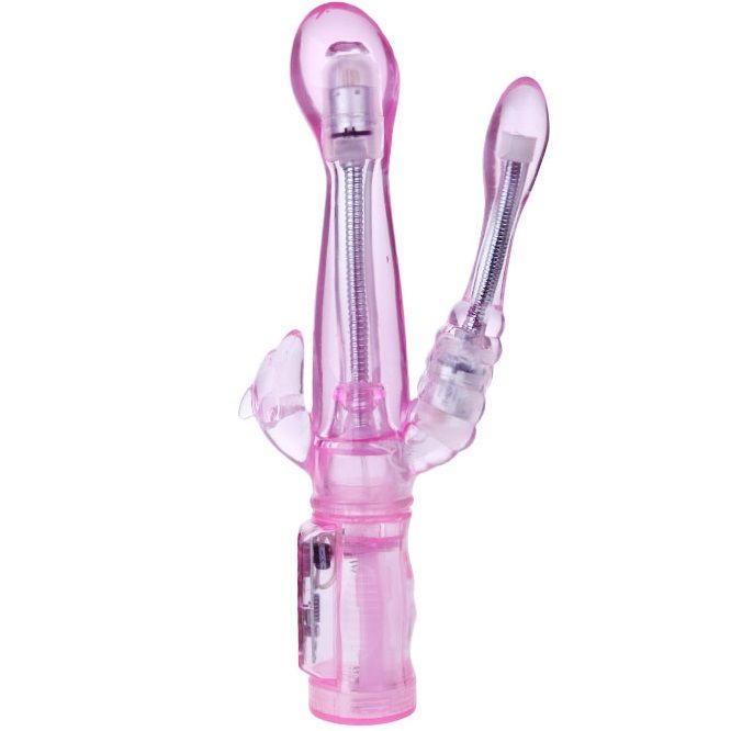 BAILE - VIBRATEUR FLEXIBLE AVEC STIMULATEUR ANAL - Sensualia