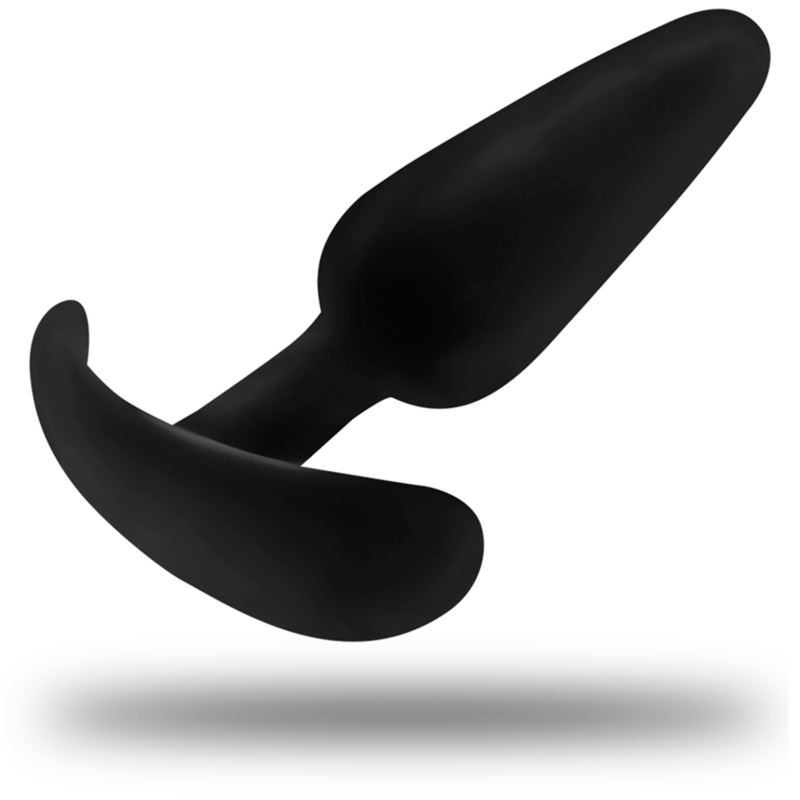 BLACK&SILVER - BOUCHON ANAL EN SILICONE HANSEL AVEC PETITE POIGNÉE - Sensualia