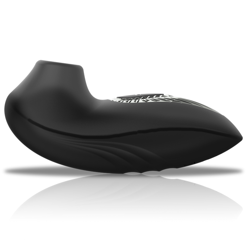 BLACK&SILVER - DRAKE DELUXE SUCKING VIBE RECHARGEABLE SILICONE NOIR - Sensualia