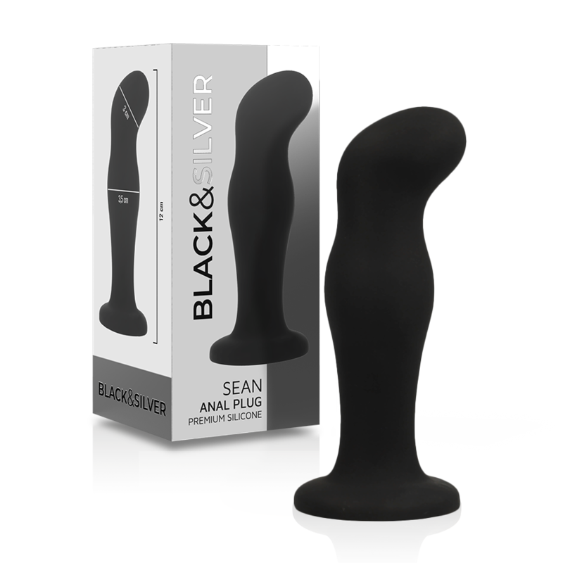 BLACK&SILVER - SEAN PLUG ANAL PREMIUM SILICONE NOIR - Sensualia