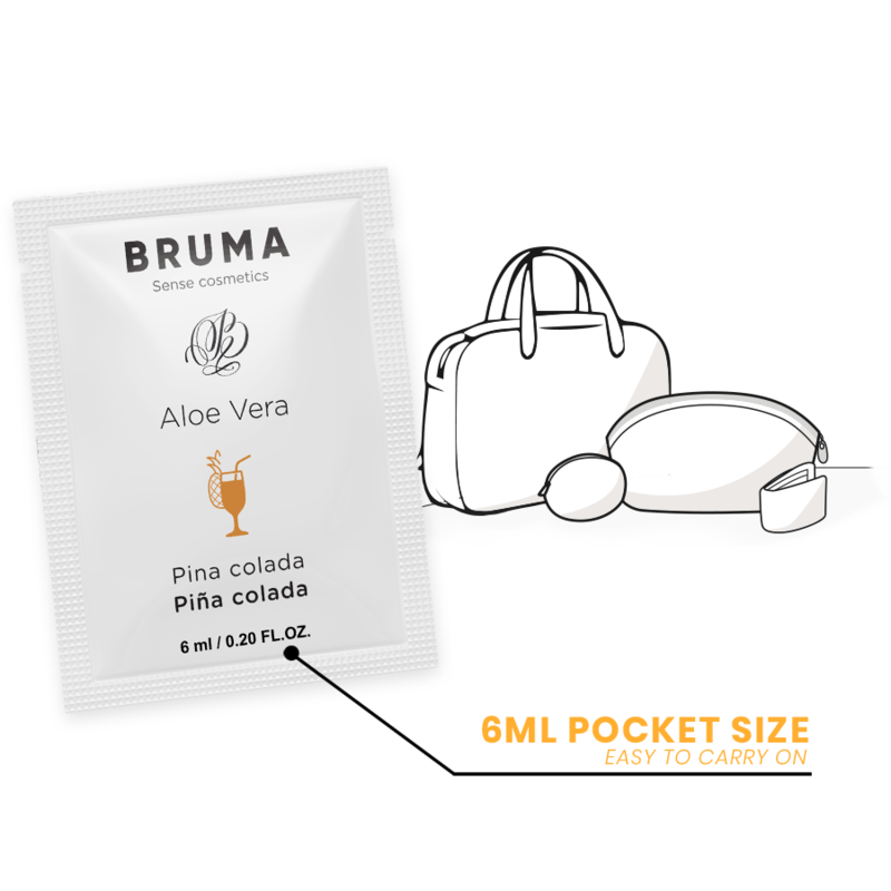 BRUMA - GEL GLISSANT À L''ALOE VERA SAVEUR PINA COLADA 6 ML - Sensualia