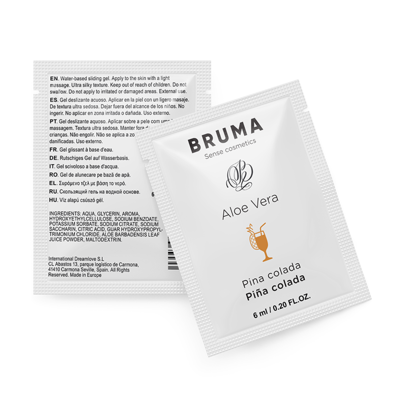 BRUMA - GEL GLISSANT À L''ALOE VERA SAVEUR PINA COLADA 6 ML - Sensualia