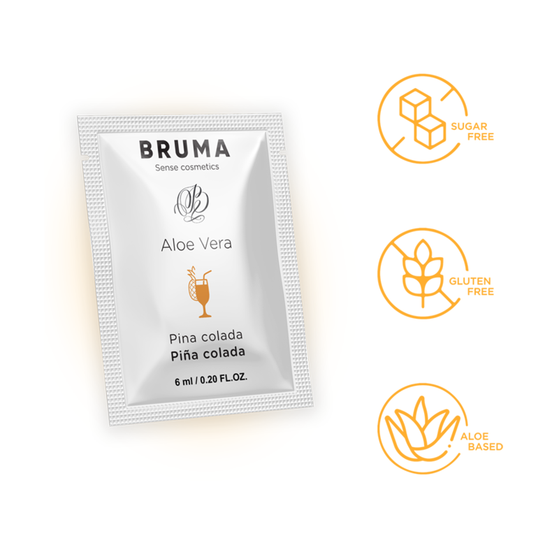 BRUMA - GEL GLISSANT À L''ALOE VERA SAVEUR PINA COLADA 6 ML - Sensualia