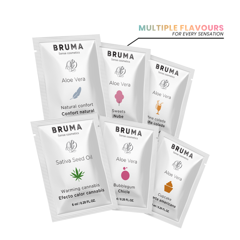 BRUMA - GEL GLISSANT À L''ALOE VERA SAVEUR PINA COLADA 6 ML - Sensualia