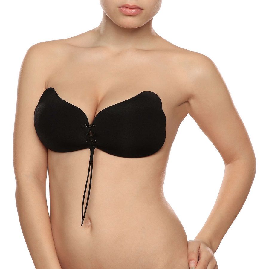 BYE-BRA - LACE-IT RENFORCEMENT PUSH-UP NOIR BONNET A - Sensualia