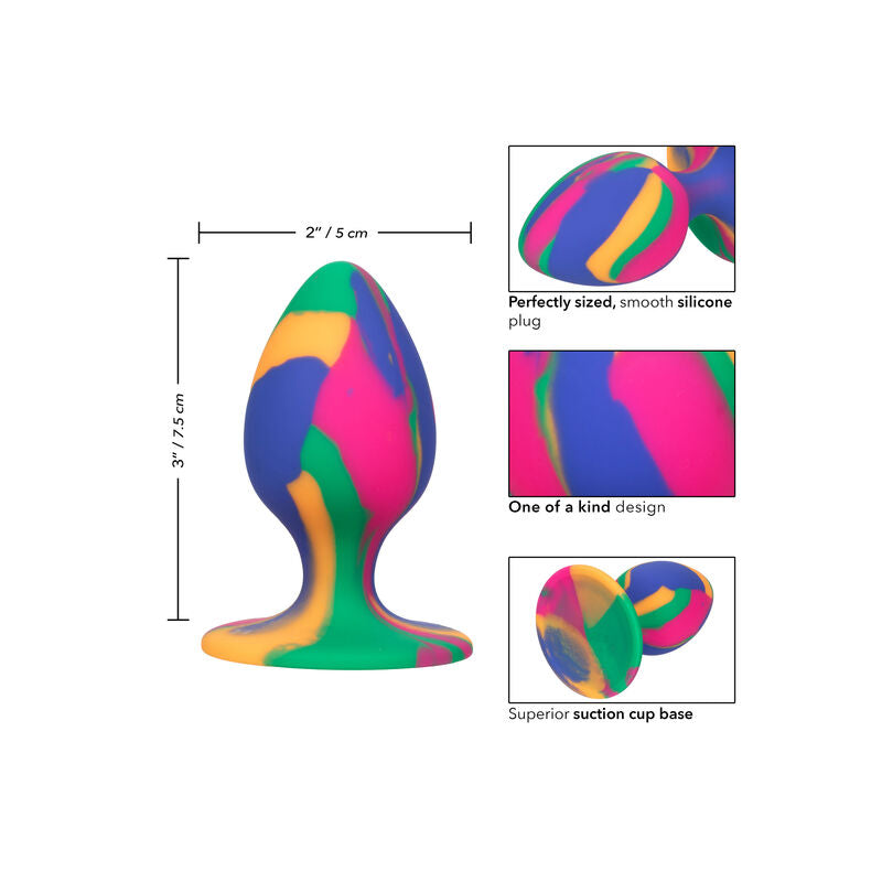 CALEXOTICS - CHEEKY MOYEN TIE-DYE PLUG ANAL - Sensualia