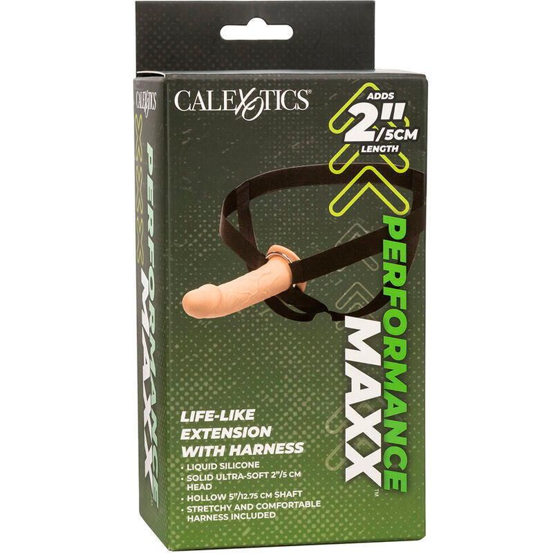 CALEXOTICS - EXTENSION PERFORMANCE MAXX RÉALISTE AVEC HARNAIS PEAU CLAIRE - Sensualia