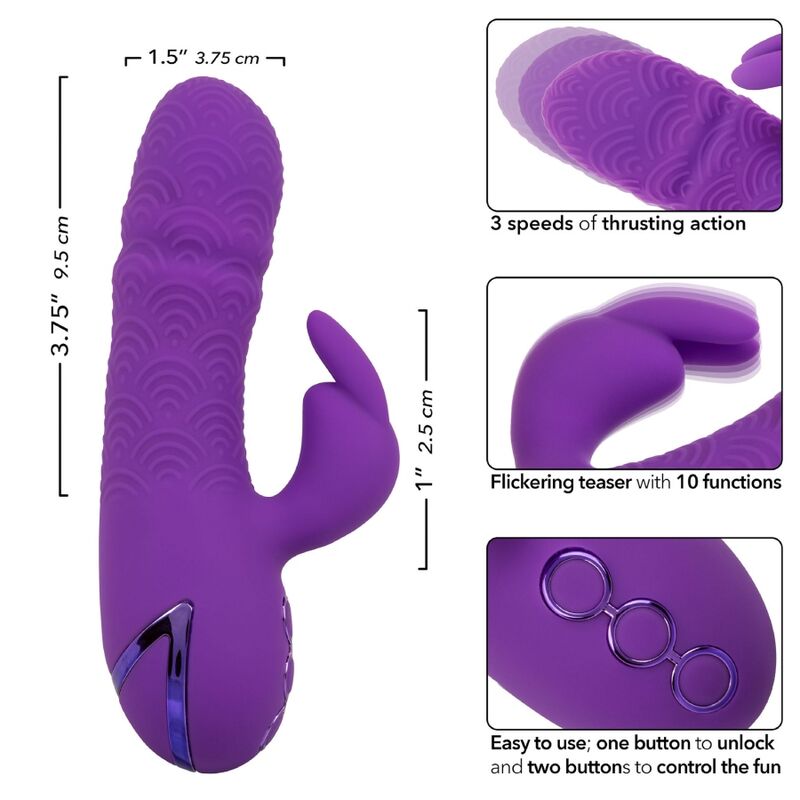 CALEXOTICS - MANHATTAN BEACH MARVEL VIBRATEUR RABBIT VIOLET PAR CALIFORNIA DREAMING - Sensualia
