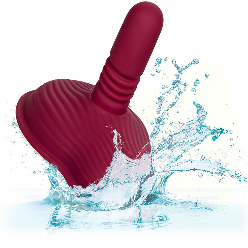 CALEXOTICS - RIDER MASSAGER DOUBLE MOTEUR TÉLÉCOMMANDE ROUGE - Sensualia