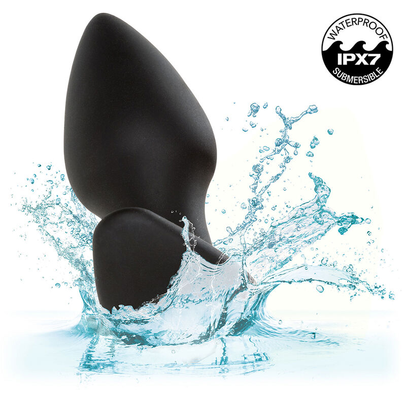 CALEXOTICS - ROCK BOTTOM PLUG ANAL PARFAIT 10 VIBRATIONS SILICONE NOIR - Sensualia