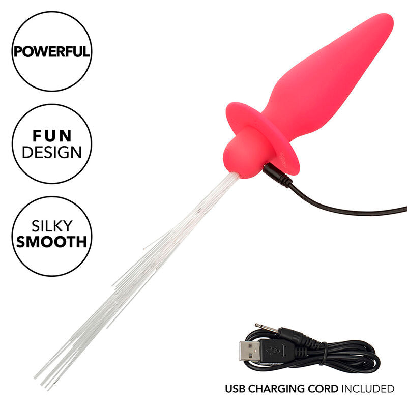 CALEXOTICS - SOUTHERN LIGHTS LIGHT UP PLUG ANAL 10 VIBRATIONS SILICONE ROSE - Sensualia