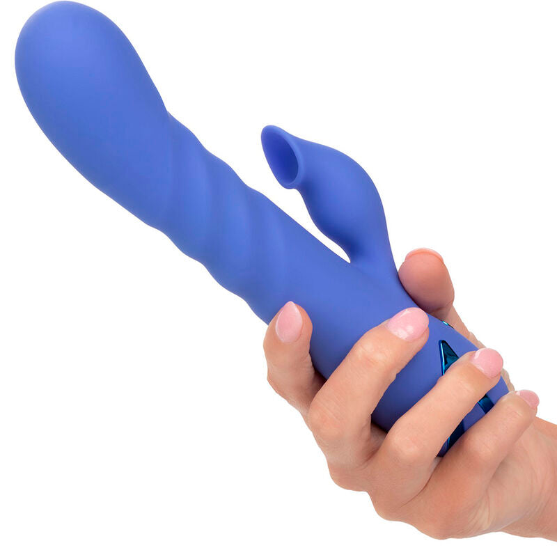 CALEXOTICS - VIBRATEUR & SUCKER LA LOVE BLEU PAR CALIFORNIA DREAMING - Sensualia