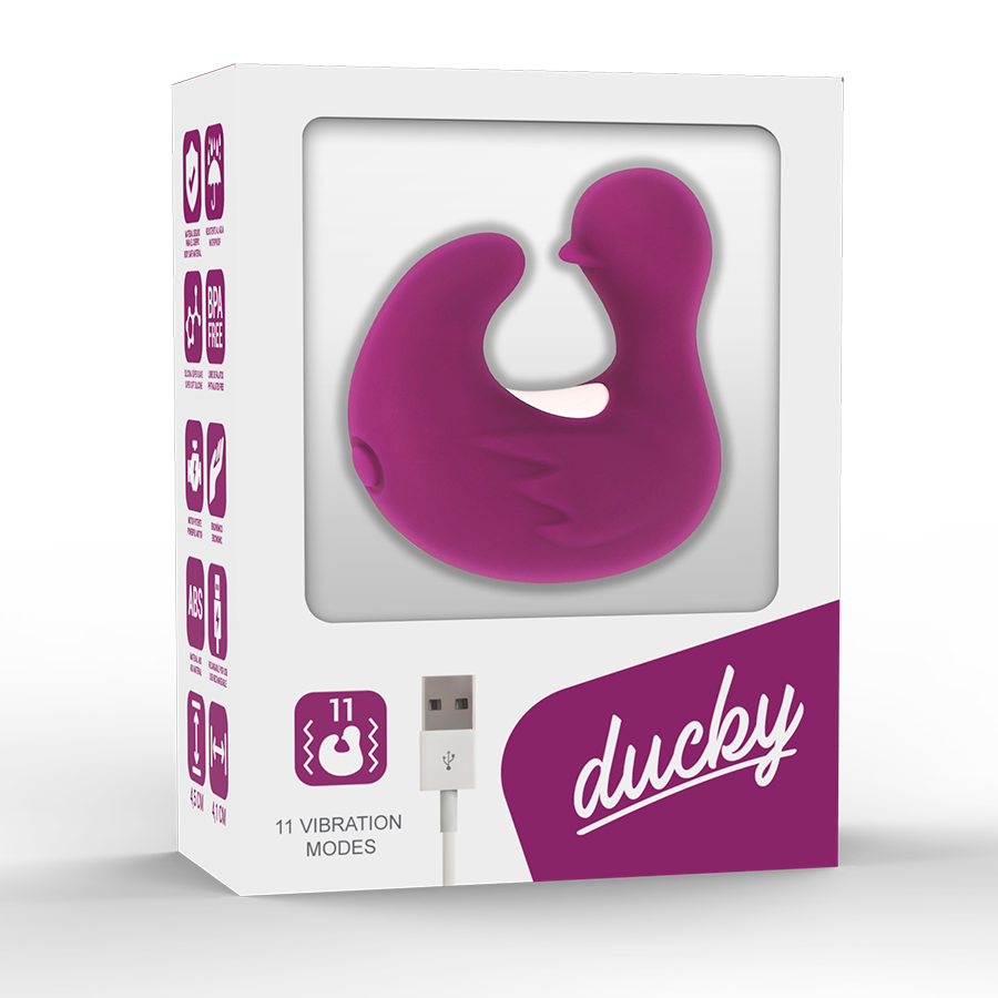 COVERME - DÉ À DÉS À CANARD RECHARGEABLE EN SILICONE STIMULANT DUCKYMANIA - Sensualia