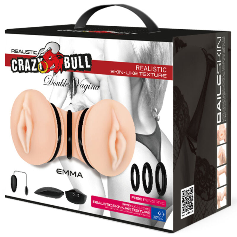 CRAZY BULL - MASTURBATEUR DOUBLE VAGIN RÉALISTE EMMA - Sensualia