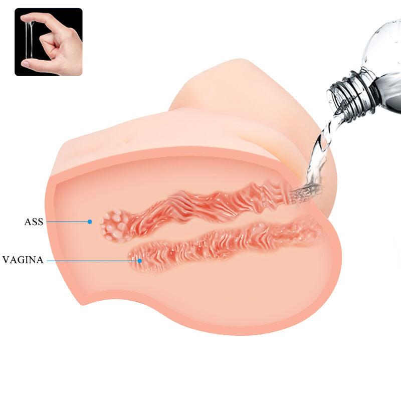 CRAZY BULL - VAGIN ET ANUS RÉALISTES DOUBLE VIBRATION - Sensualia