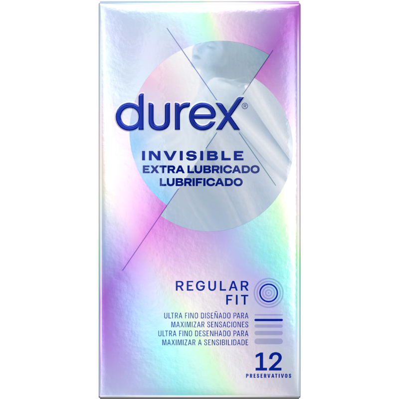 DUREX - INVISIBLE EXTRA LUBRIFIÉ 12 UNITÉS - Sensualia