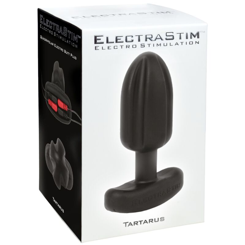 ELECTRASTIM - PLUG ANAL TARTARE QUADRIPOLAR SILICONE NOIR - Sensualia