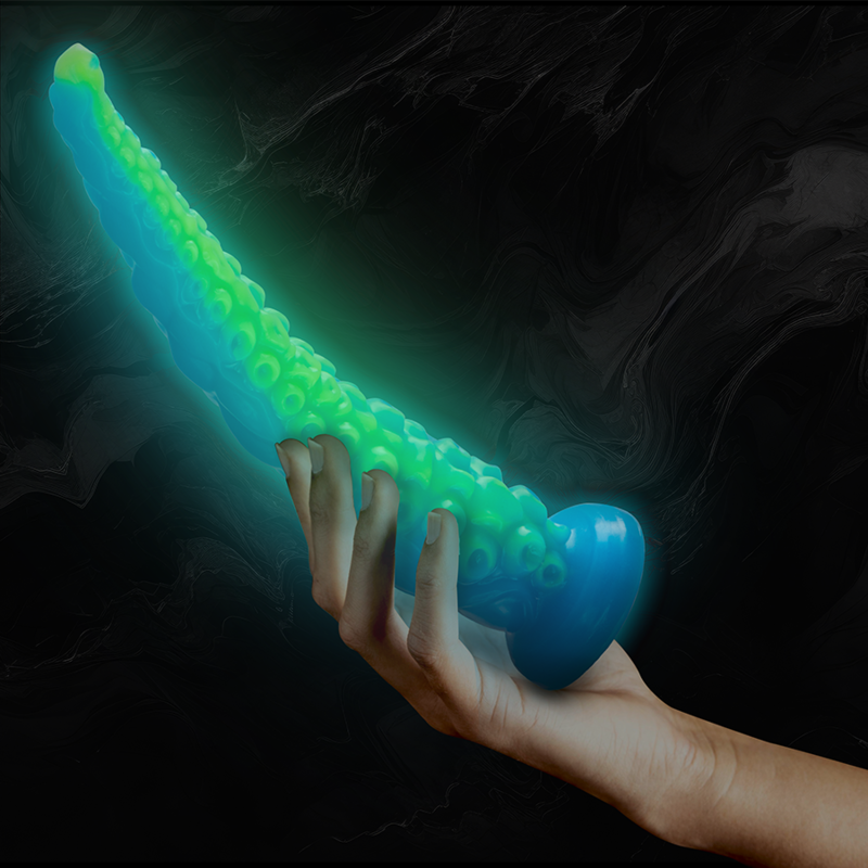 EPIC - GODE TENTACLE MINCE FLUORESCENT SCYLLA GRANDE TAILLE - Sensualia