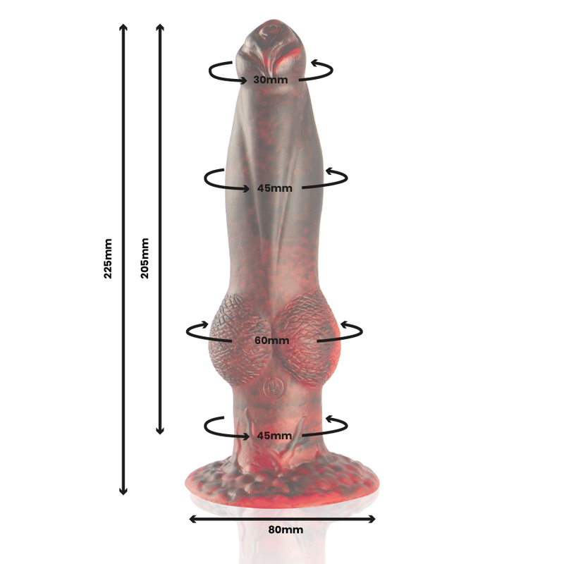 EPIC - PROMETHEUS GODE TITAN EN FLAMMES TÉLÉCOMMANDE RECHARGEABLE - Sensualia