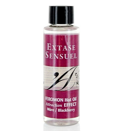 EXTASE SENSUAL - HUILE DE MASSAGE EFFET CHAUFFANT AUX PHÉROMONES DE MÛRE 100 ML - Sensualia
