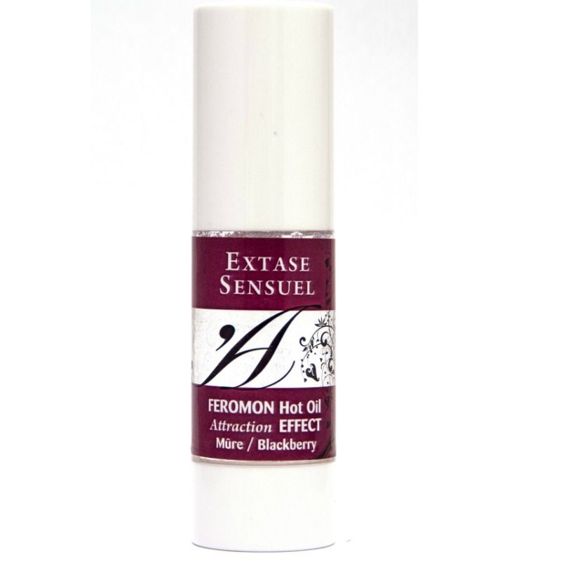 EXTASE SENSUAL - HUILE DE MASSAGE EFFET CHAUFFANT AUX PHÉROMONES DE MÛRE 30 ML - Sensualia