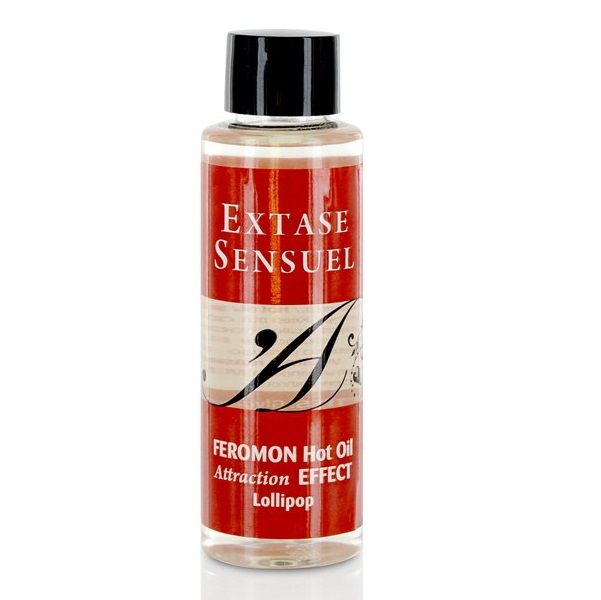 EXTASE SENSUAL - HUILE DE MASSAGE EFFET THERMIQUE AUX PHÉROMONES PIRULET 100 ML - Sensualia