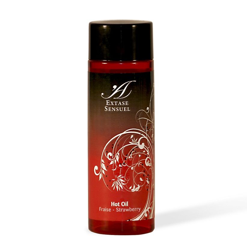 EXTASE SENSUAL - HUILE STIMULANTE CHALEUR FRAISE 100 ML - Sensualia