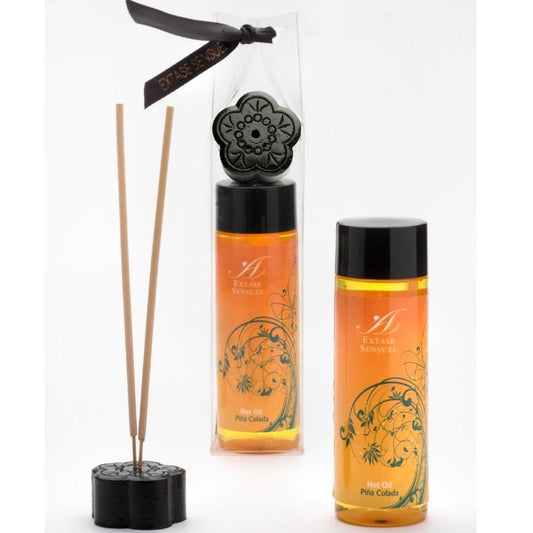EXTASE SENSUAL - HUILE STIMULANTE DE CHALEUR PIÑA COLADA 100 ML - Sensualia