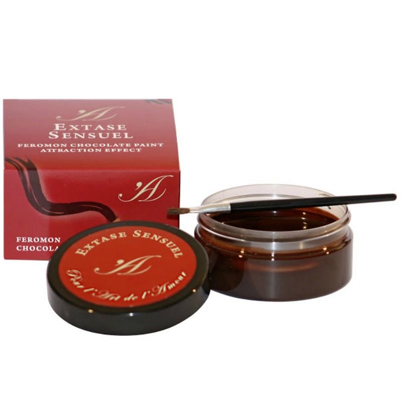 EXTASE SENSUAL - PEINTURE CORPORELLE AU CHOCOLAT AVEC EFFET DATTRACTION 50 ML - Sensualia