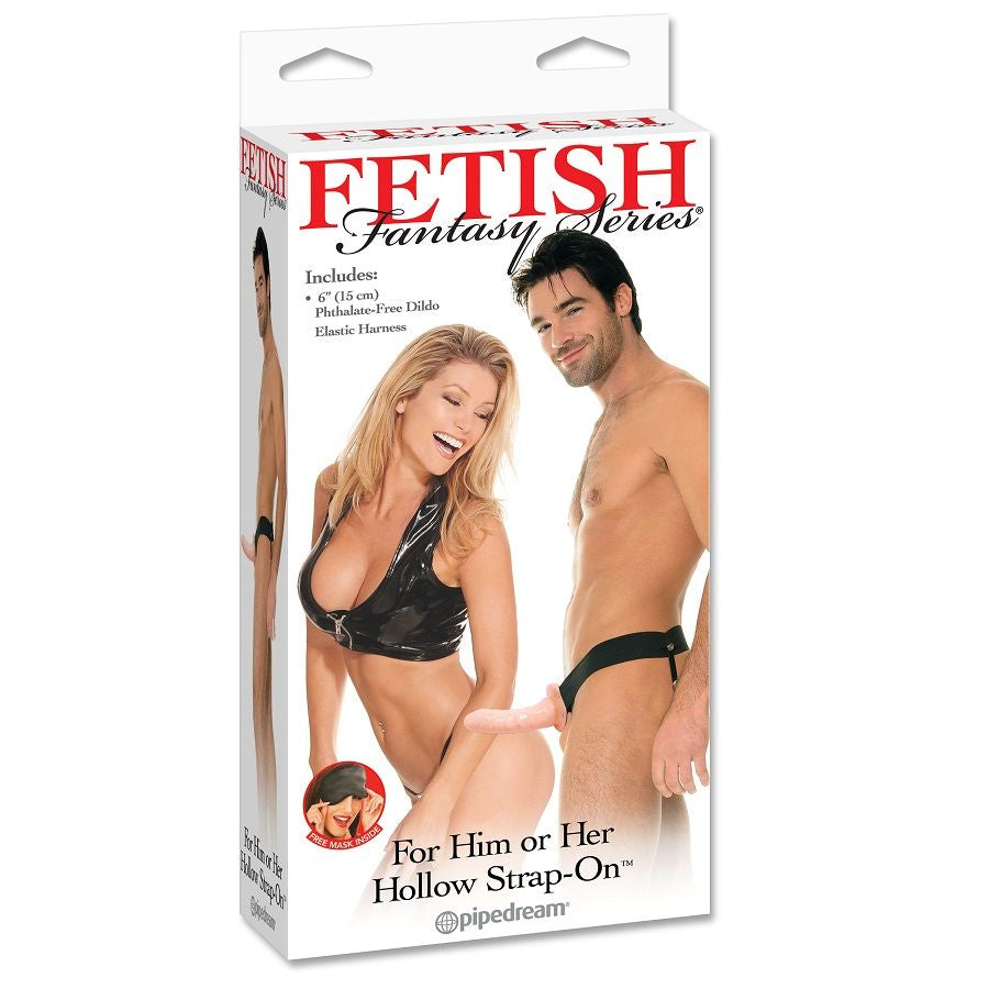 FETISH FANTASY SERIES - HARNAIS CREUX RÉGLABLE CHAIR STRAP ON 15 CM - Sensualia