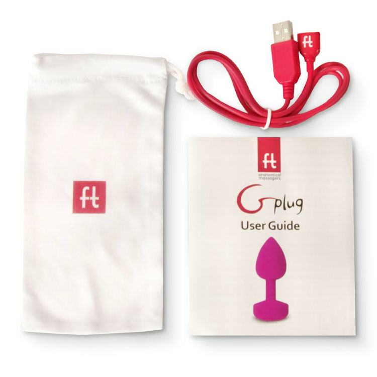 G-VIBE - VIBRATEUR ANAL RECHARGEABLE FUNTOYS GPLUG GRAND ROSE NÉON 3.9CM - Sensualia
