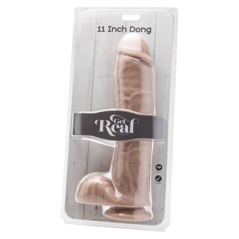GET REAL - GODE 28 CM AVEC BILLES EN PEAU - Sensualia