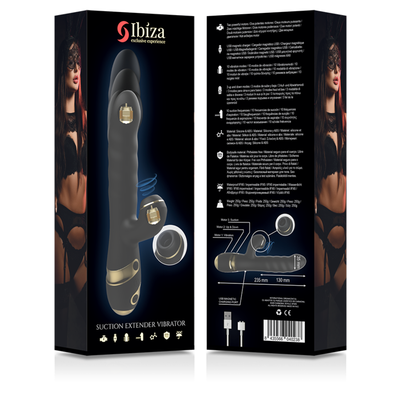 IBIZA - HAUT & BAS + VIBRATEUR + VENTOUSE CLITORIS - Sensualia