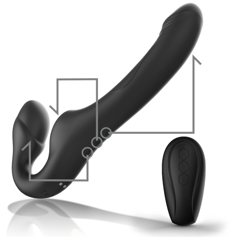 IBIZA - VIBRATEUR SANS BRETELLES AVEC BOUTON-POUSSOIR DE TÉLÉCOMMANDE - Sensualia