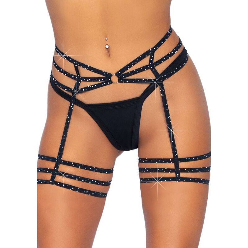 LEG AVENUE - PORTE-JARRETELLES EN STRASS TAILLE UNIQUE - Sensualia