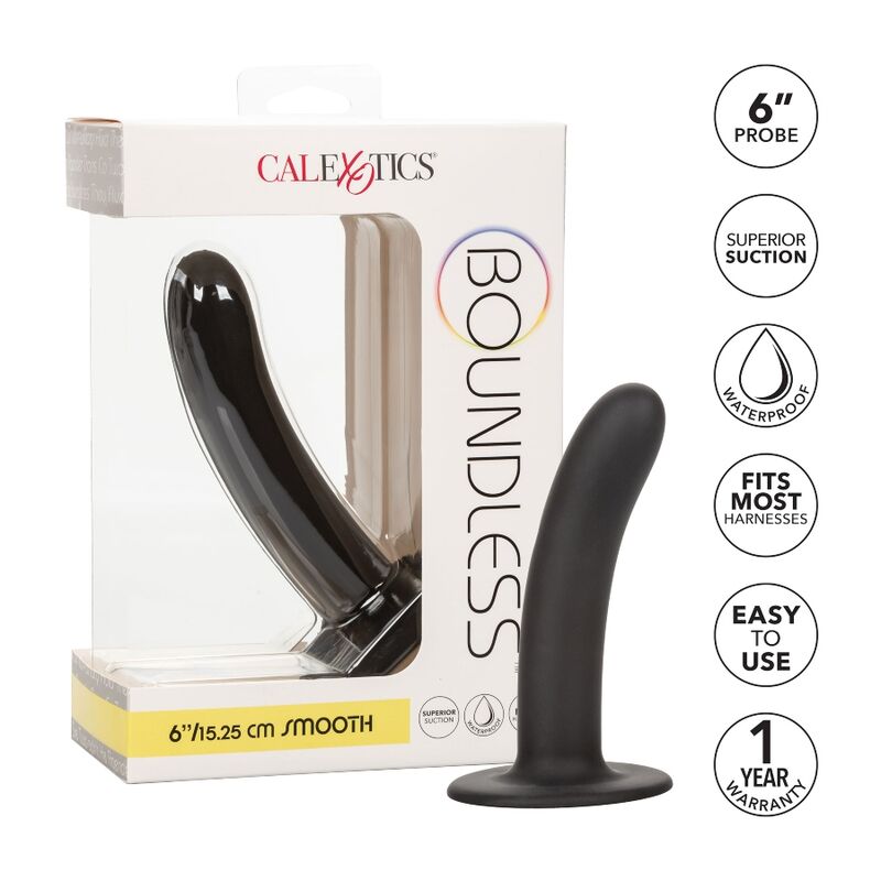 CALEXOTICS - BOUNDLESS DILDO 15.25 CM COMPATIBLE HARNAIS LISSE - Sensualia