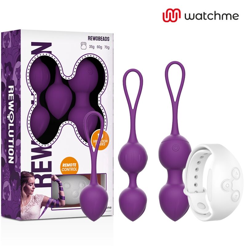 REWOLUTION - REWOBEADS BALLES VIBRANTES TÉLÉCOMMANDE AVEC TECHNOLOGIE WATCHME - Sensualia