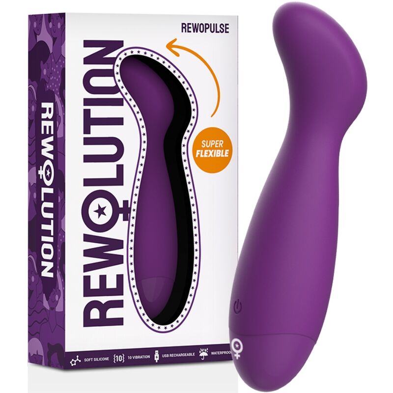 REWOLUTION - REWOPULSE VIBRATEUR FLEXIBLE STIMULATEUR DE POINT G - Sensualia