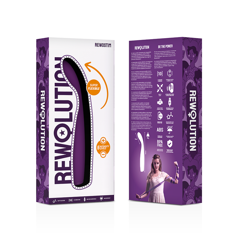 REWOLUTION - VIBRATEUR SOUPLE REWOSTIM - Sensualia