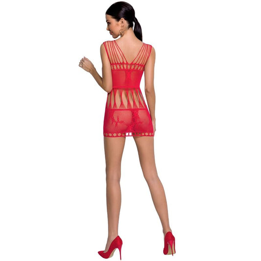 PASSION - FEMME BS090 BODYSTOCKING ROUGE TAILLE UNIQUE - Sensualia