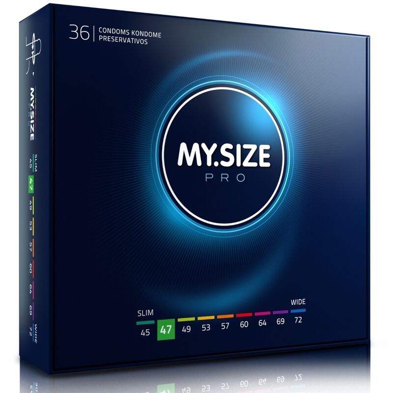 MY SIZE - PRO PRÉSERVATIFS 47 MM 36 UNITÉS - Sensualia