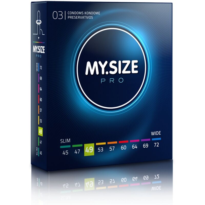 MY SIZE - PRO PRESERVATIFS 49 MM 3 UNITES - Sensualia