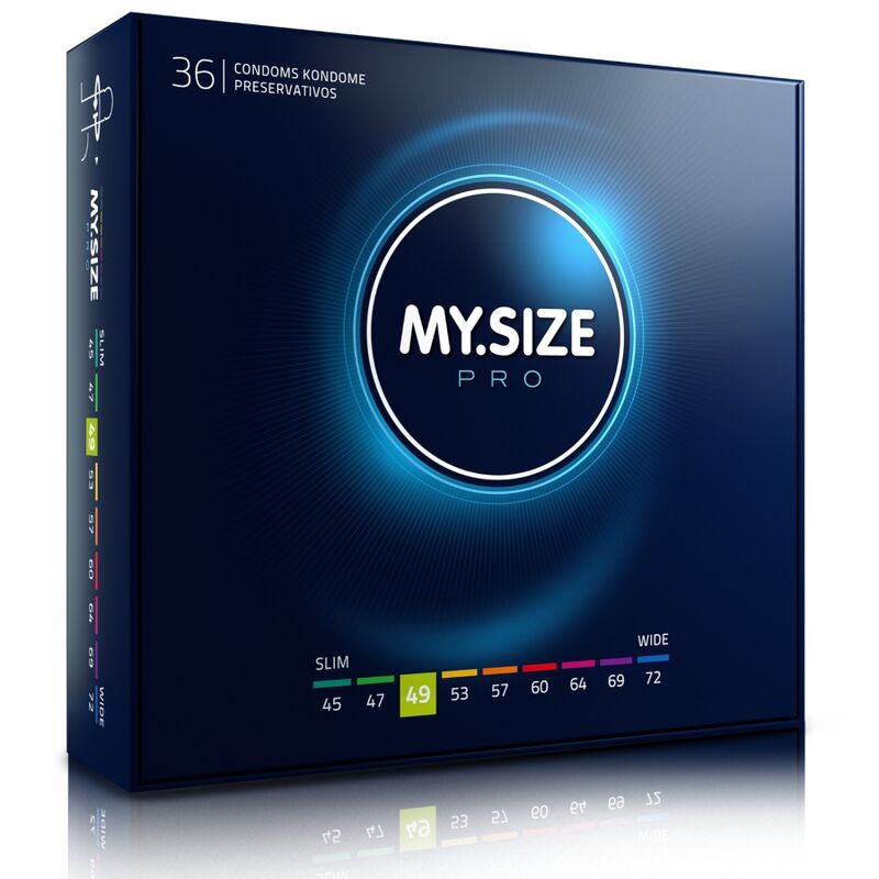 MY SIZE - PRO PRÉSERVATIFS 49 MM 36 UNITÉS - Sensualia