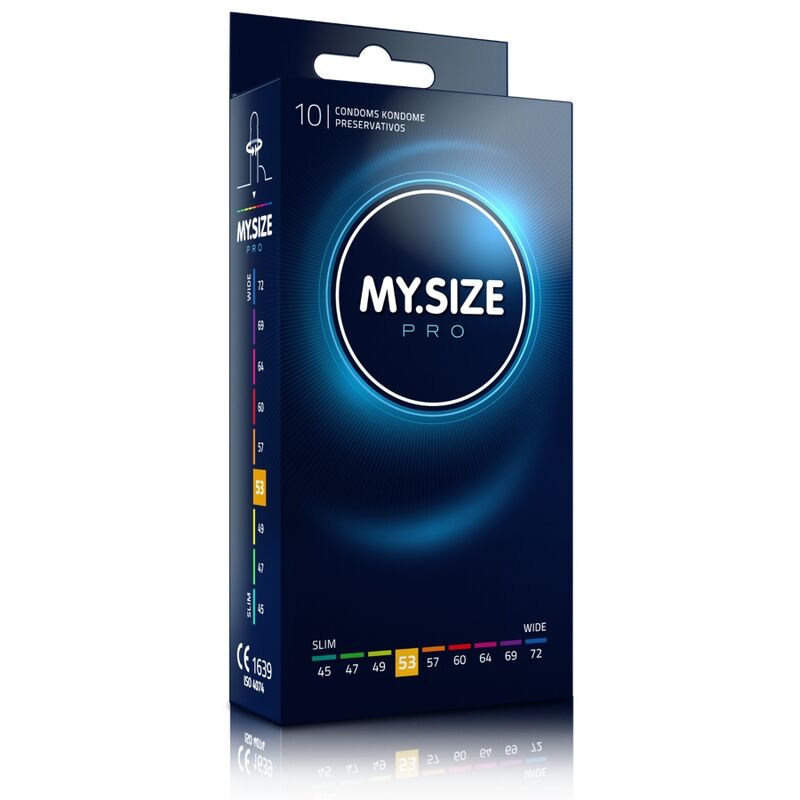 MY SIZE - PRO PRÉSERVATIFS 53 MM 10 UNITÉS - Sensualia