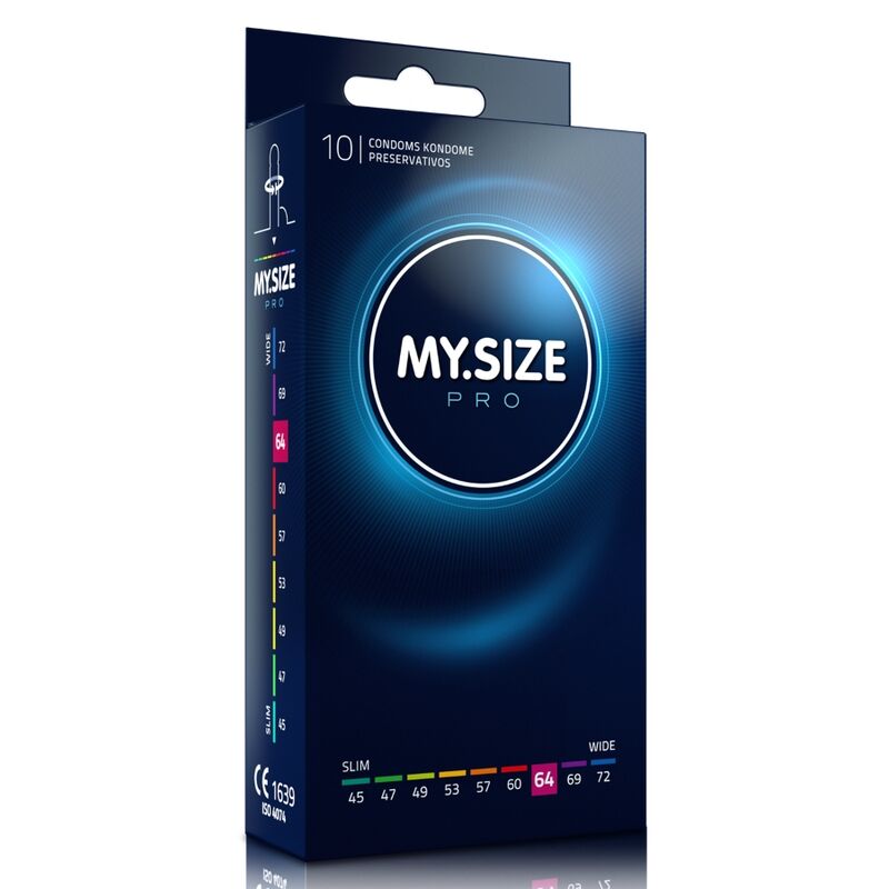 MY SIZE - PRO PRÉSERVATIFS 64 MM 10 UNITÉS - Sensualia