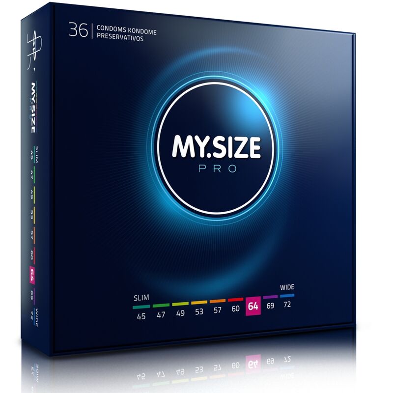 MY SIZE - PRO PRÉSERVATIFS 64 MM 36 UNITÉS - Sensualia