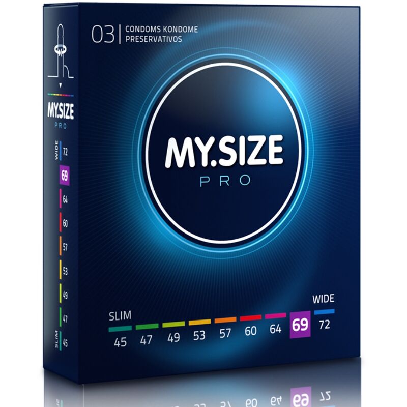 MY SIZE - PRO PRESERVATIFS 69 MM 3 UNITES - Sensualia